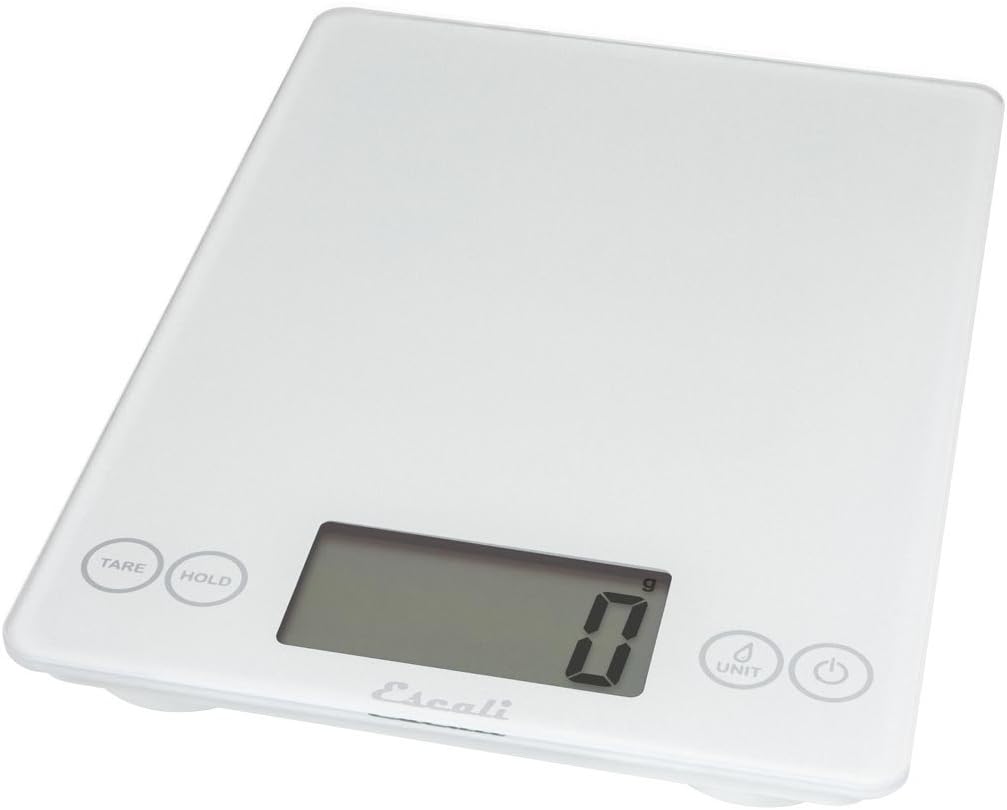 Escali Arti Digital Glass Kitchen Scale Frost White