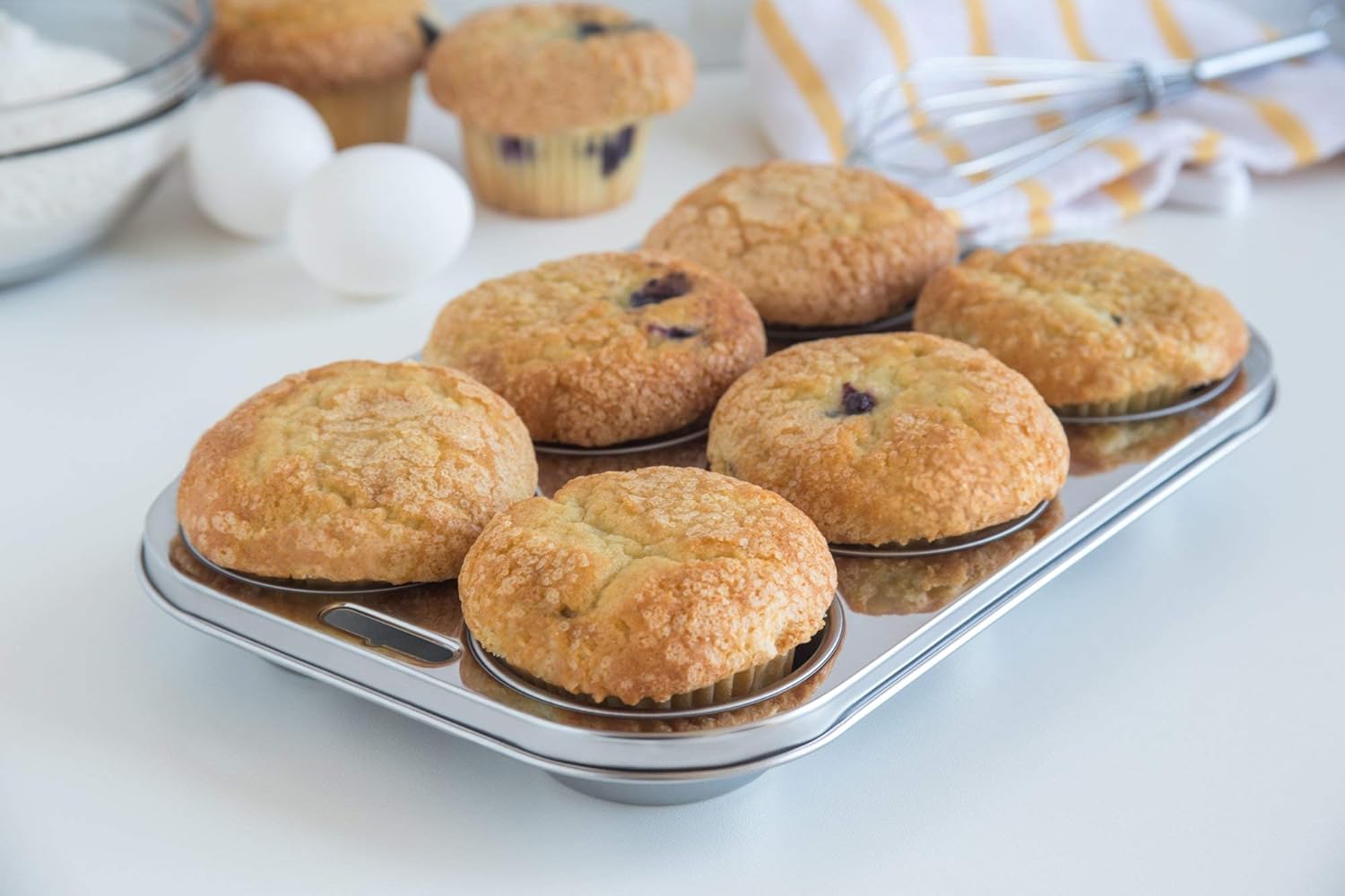 Fox Run Stainless Steel 6-Cup Muffin Pan