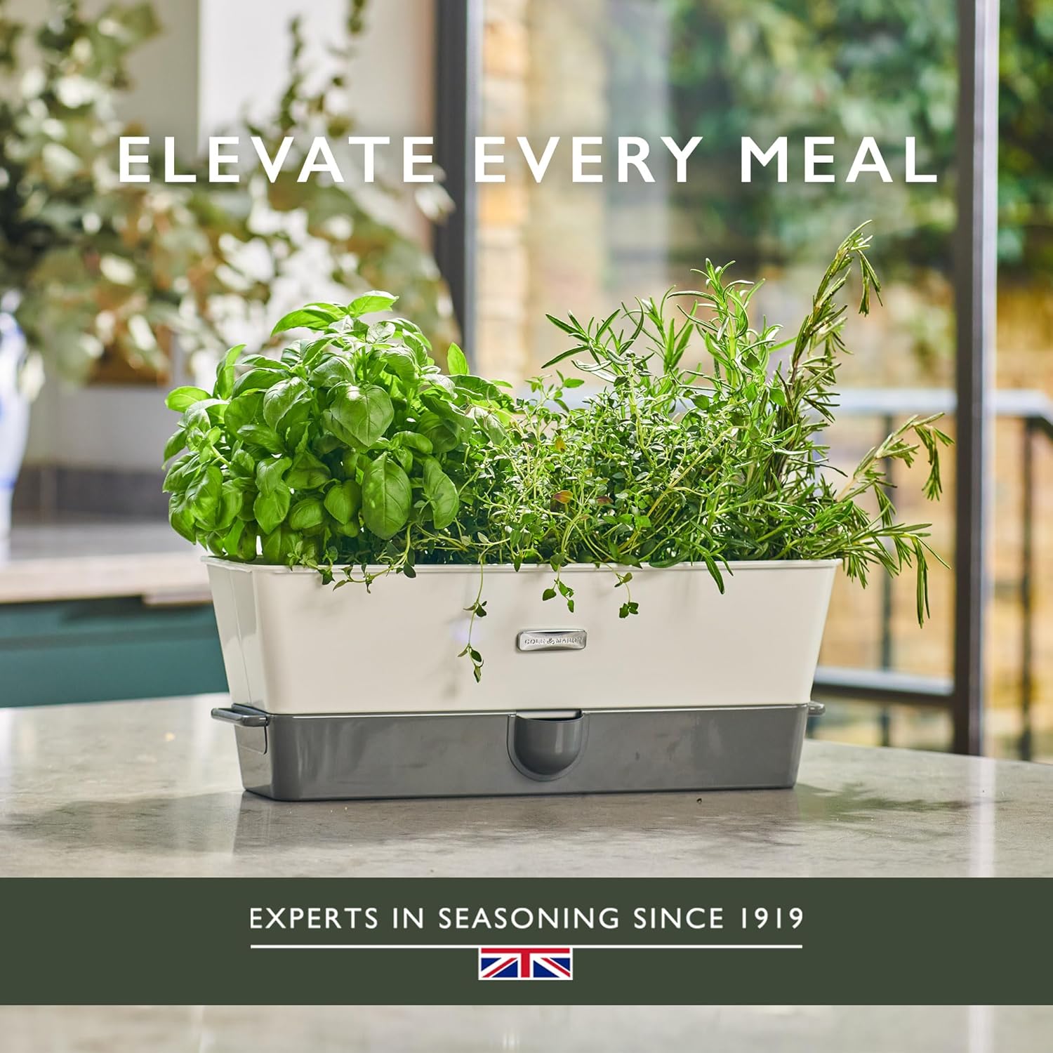Cole & Mason Burwell Self-Watering Potted Herb Keeper – Triple
