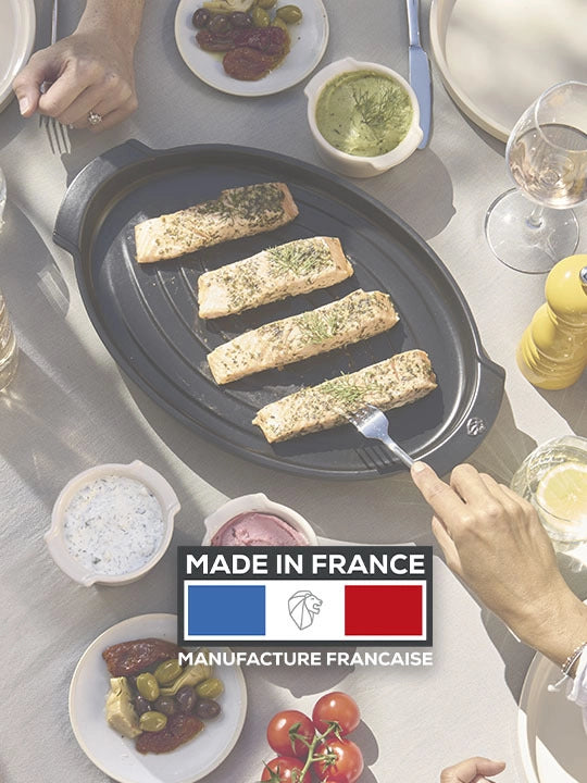 Peugeot Planchas Half Moon Grill Pan – Black – 43 cm