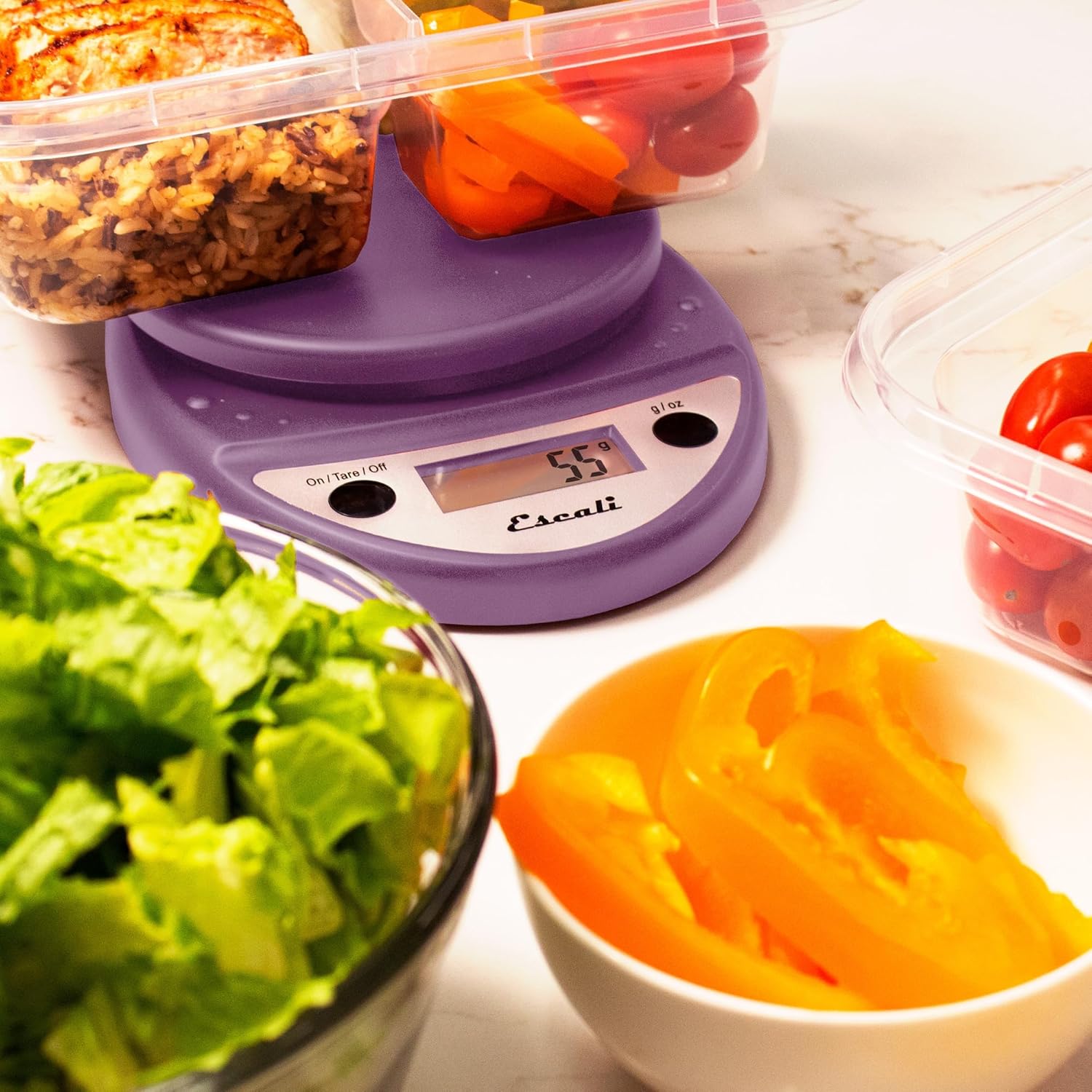 Escali Primo Digital Kitchen Scale – Lavender