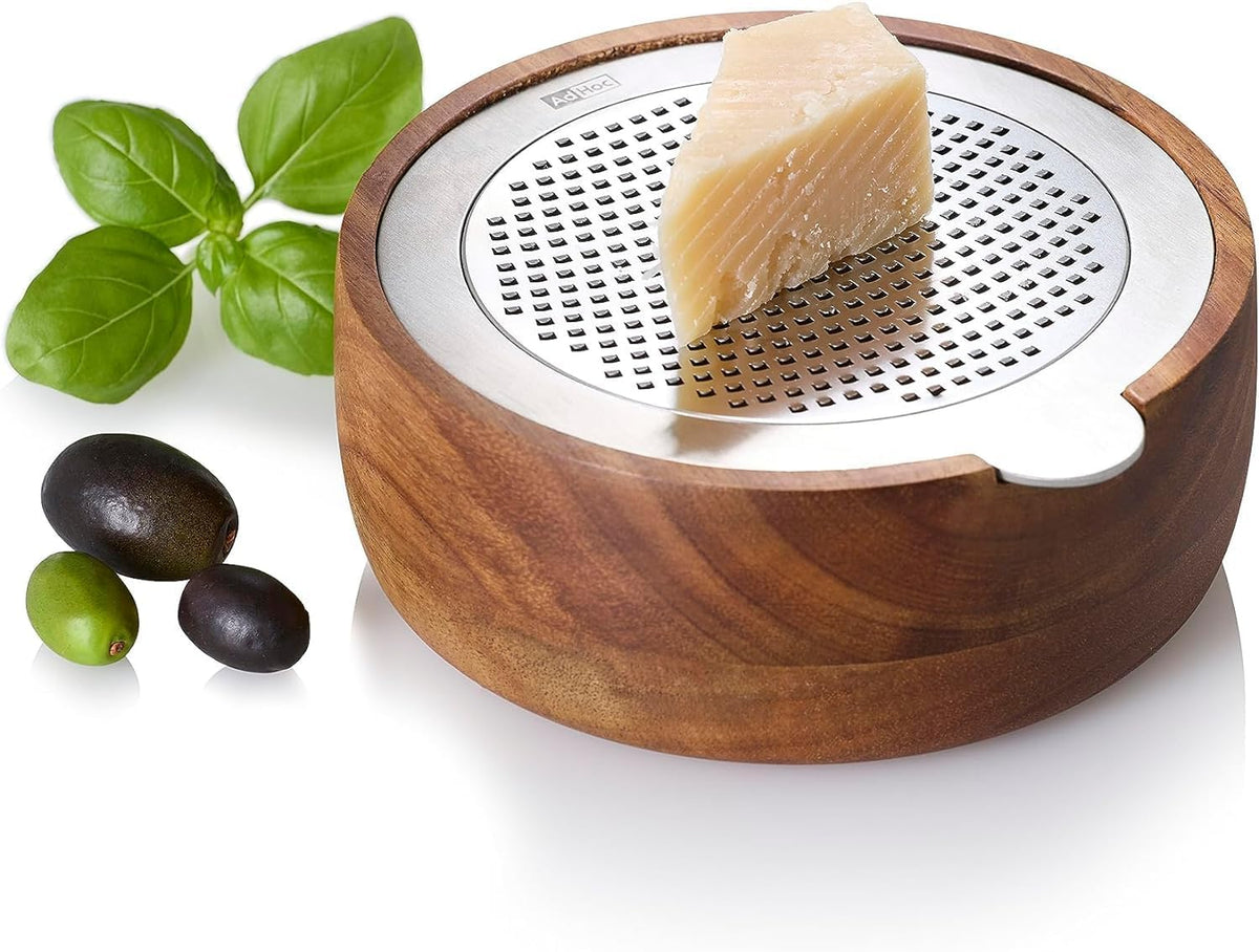 AdHoc CutnServe Fine Grater – Round – Stainless Steel
