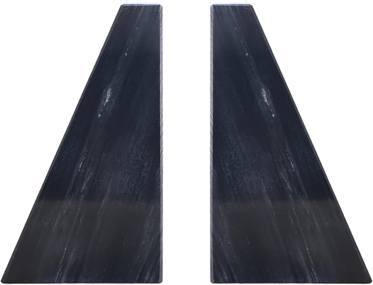 Fox Run Marble Bookends Set of 2 Black