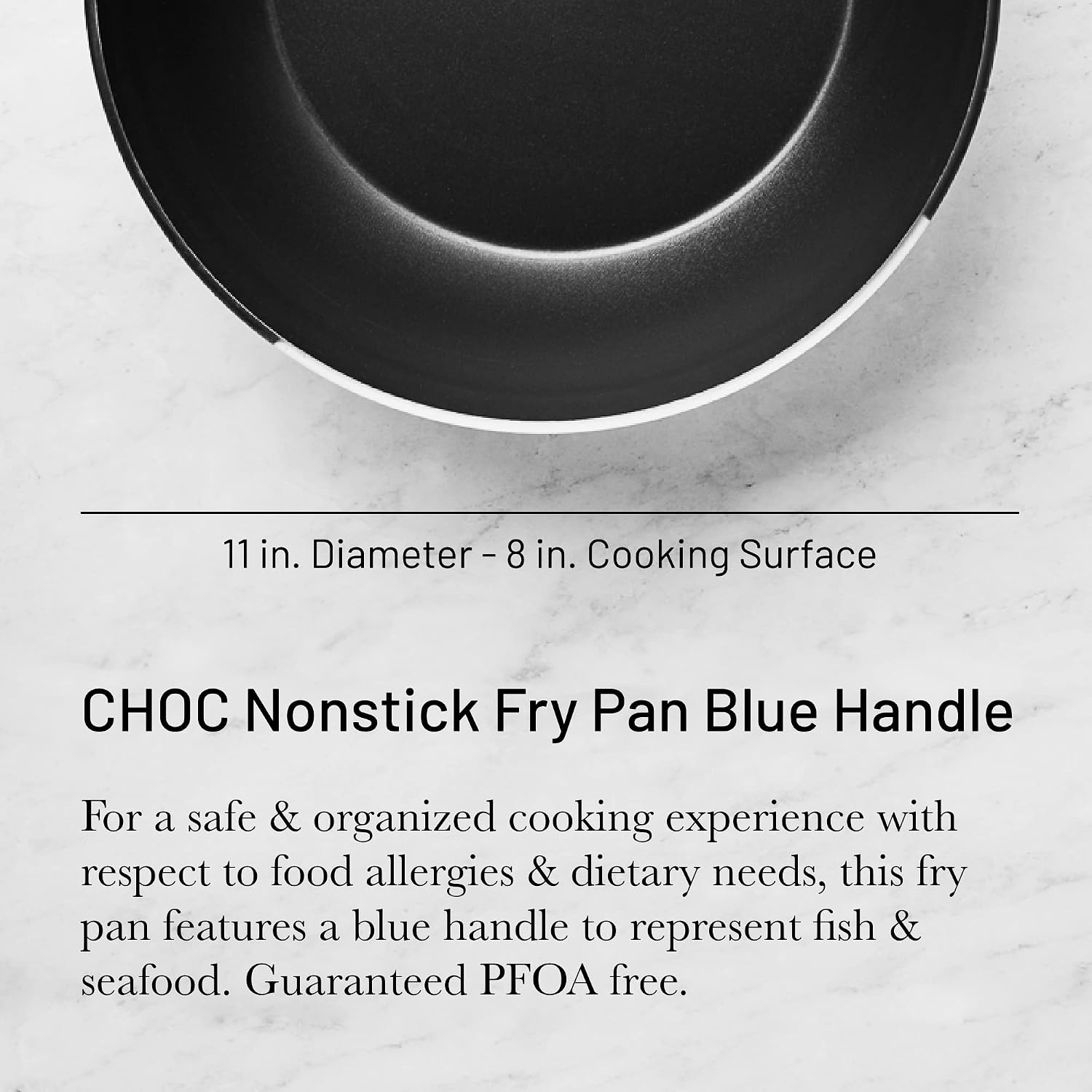 De Buyer Choc Round Non-Stick Fry Pan with Blue Handle – 28 cm
