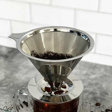 London Sip Stainless Steel Reusable Filter & Coffee Dripper by Kitchen Niche