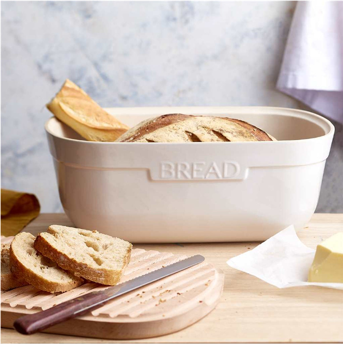 Emile Henry Bread Box Argile