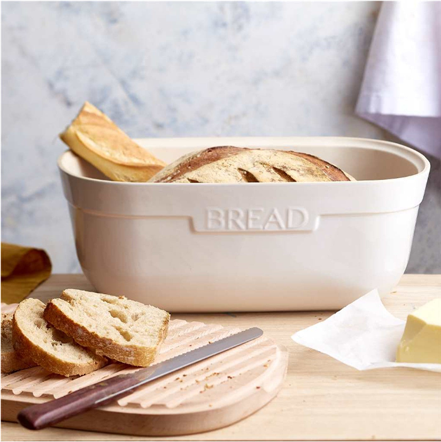 Emile Henry Bread Box Argile