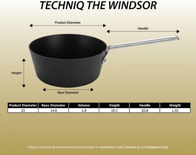 Scanpan TechnIQ Windsor Saucepan – 22 cm / 2.8 L