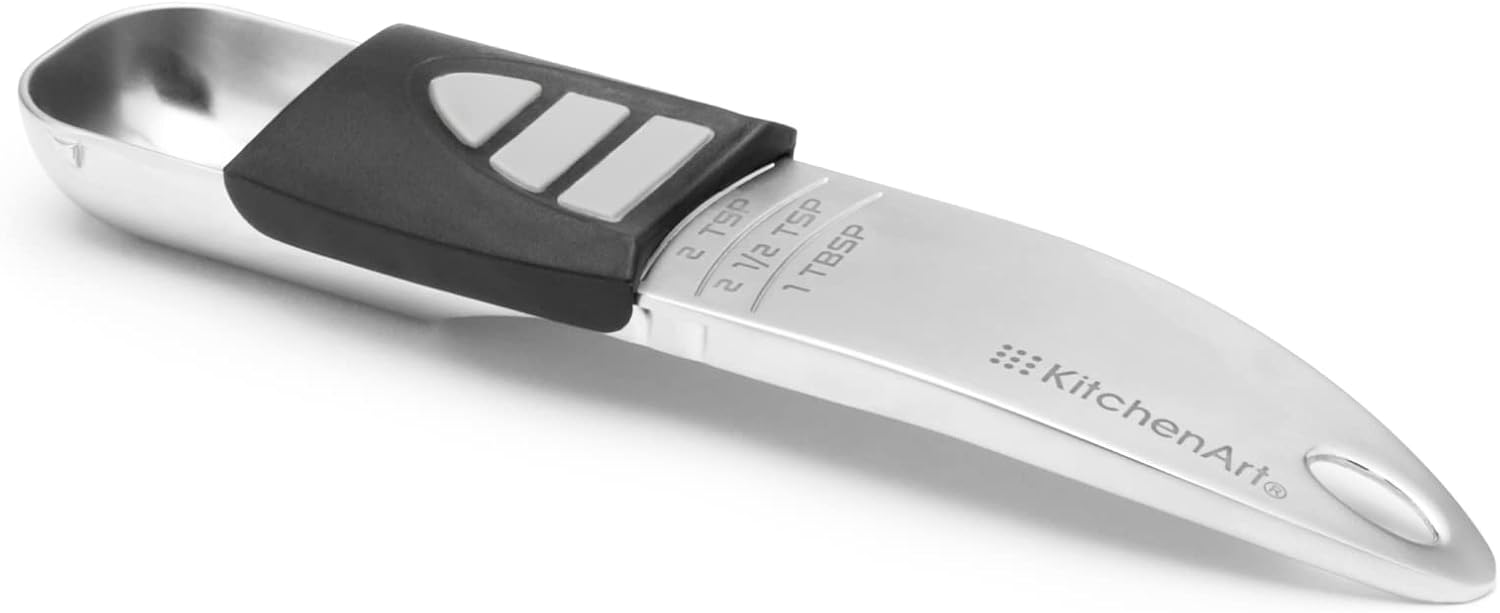 KitchenArt Pro Adjust-A-Tablespoon Silver Measuring Spoon