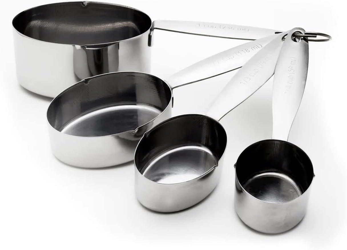 Cuisinox Stainless Steel Measuring Cup Set – 4 Piece by Kitchen Niche