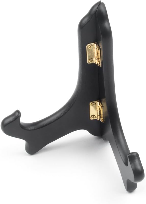 Fox Run 6" Black Plate Stand, Wood
