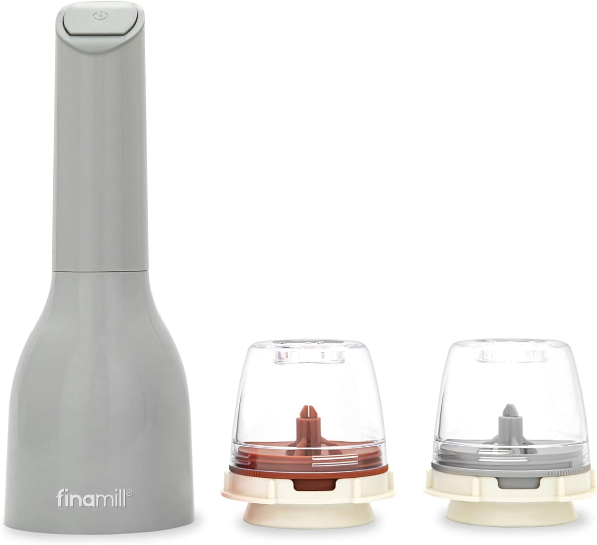 FinaMill Electric Pepper &amp; Spice Grinder with 2 Pods – Stone