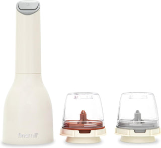 FinaMill Electric Pepper & Spice Grinder with 2 Pods – Soft Cream