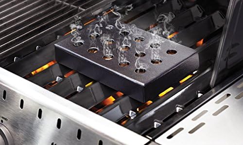 Outset Cast Iron Wood-Chip Smoking Box – 8" × 5"