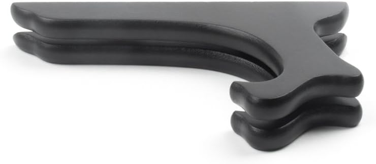 Fox Run 6" Black Plate Stand, Wood