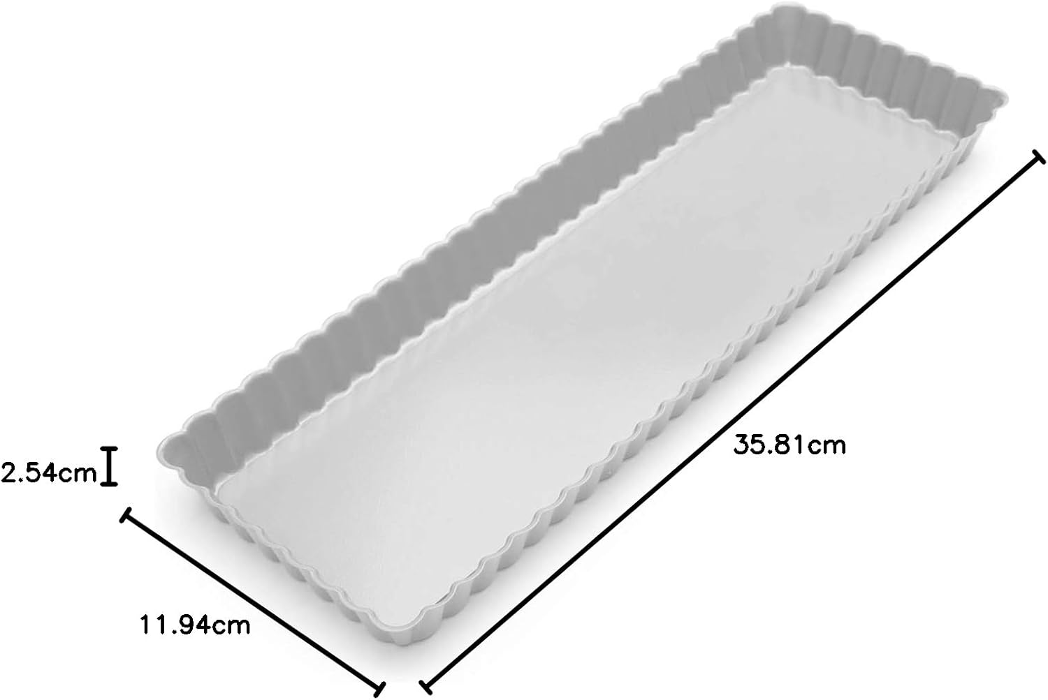 Fox Run Stainless Steel Rectangular Quiche Pan