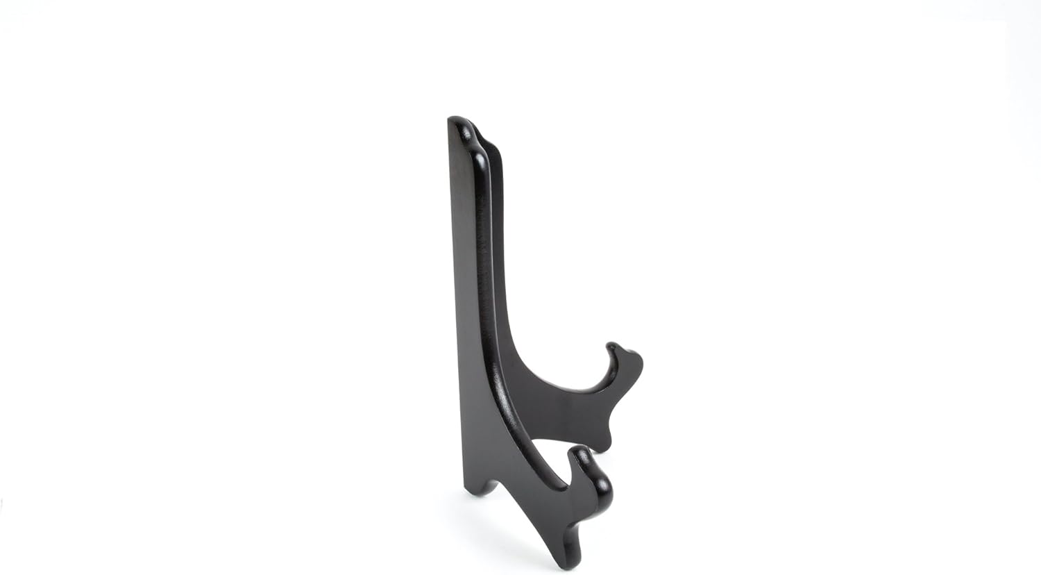 Fox Run 8" Black Plate Stand, Wood