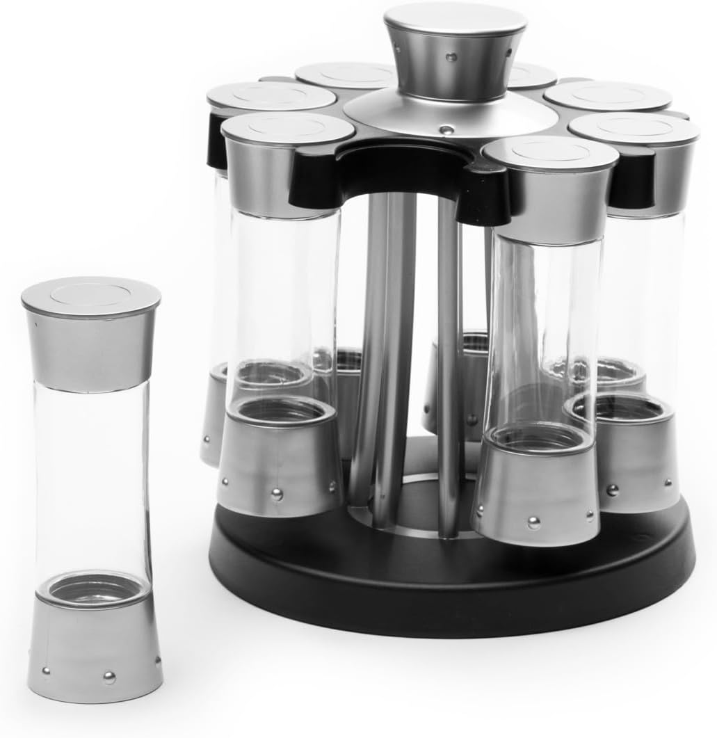 KitchenArt Elite Auto-Measure Spice Carousel with 8 Jars