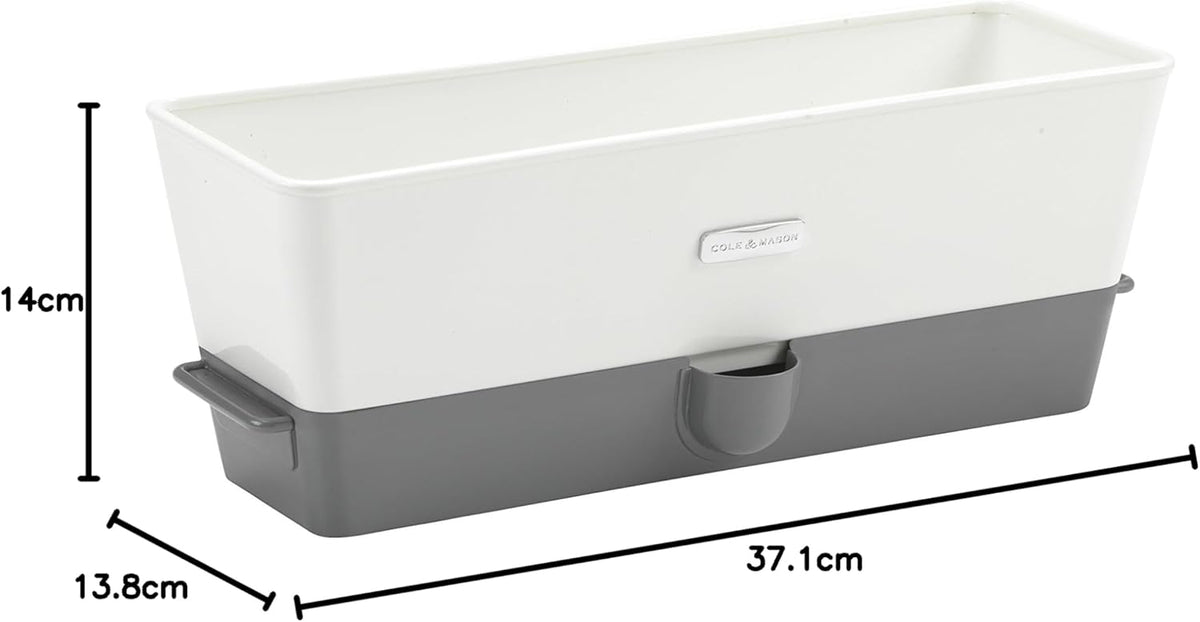 Cole & Mason Burwell Self-Watering Potted Herb Keeper – Triple