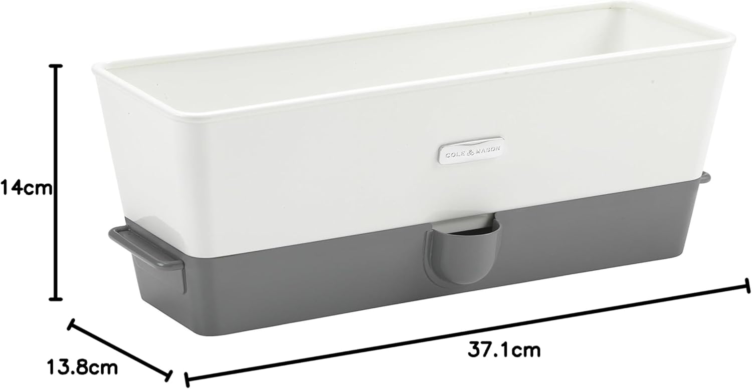 Cole & Mason Burwell Self-Watering Potted Herb Keeper – Triple