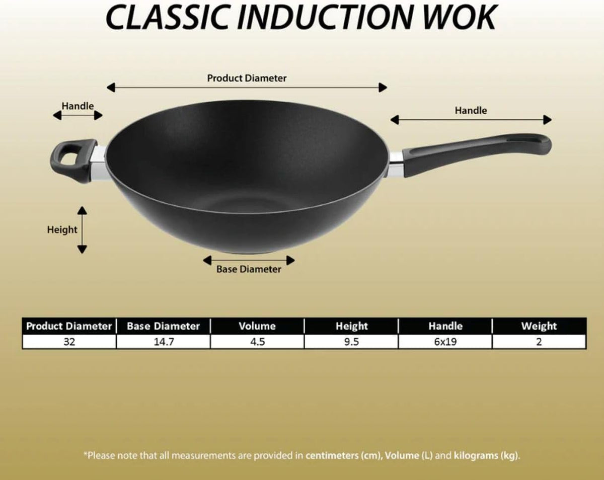 Scanpan Classic Induction Wok – 32 cm