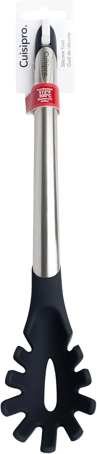 Cuisipro Silicone Spaghetti Server – 12.25" / 31 cm – Black (LFGB Silicone) Cuisipro by Kitchen Niche
