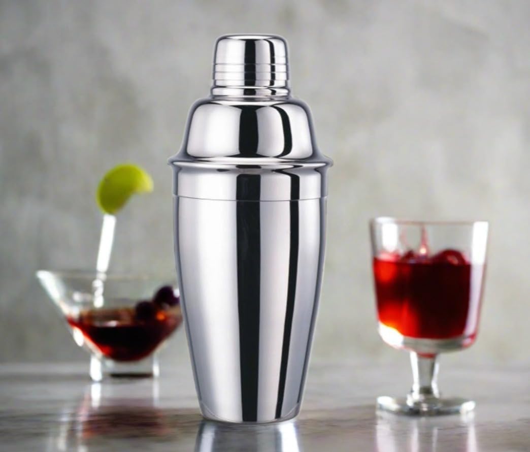 Cuisinox Stainless Steel Cocktail Shaker in Mirror Finish – 700ml by Kitchen Niche