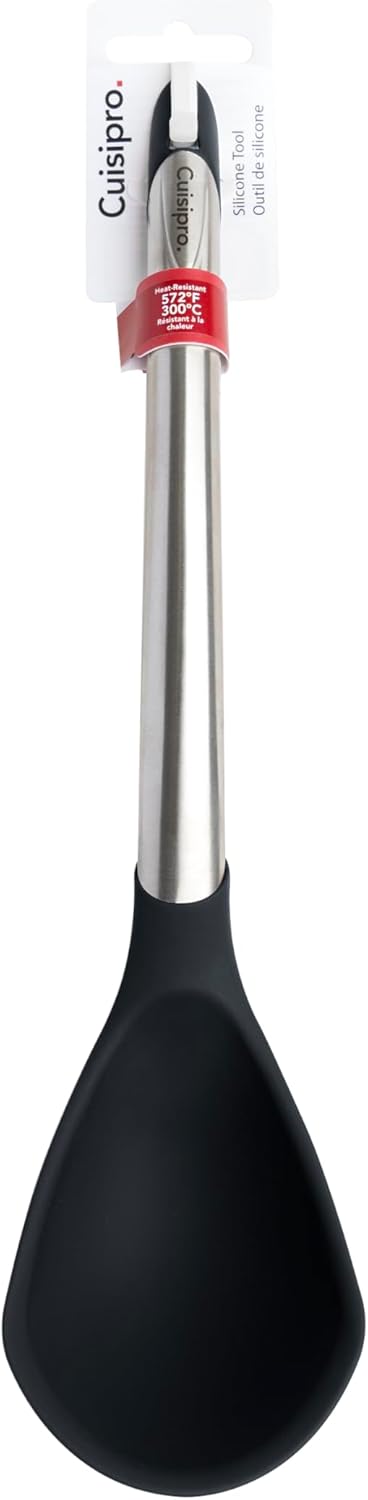 Cuisipro Silicone Ladle – 12.25" / 31 cm – Black (LFGB Silicone) Cuisipro by Kitchen Niche