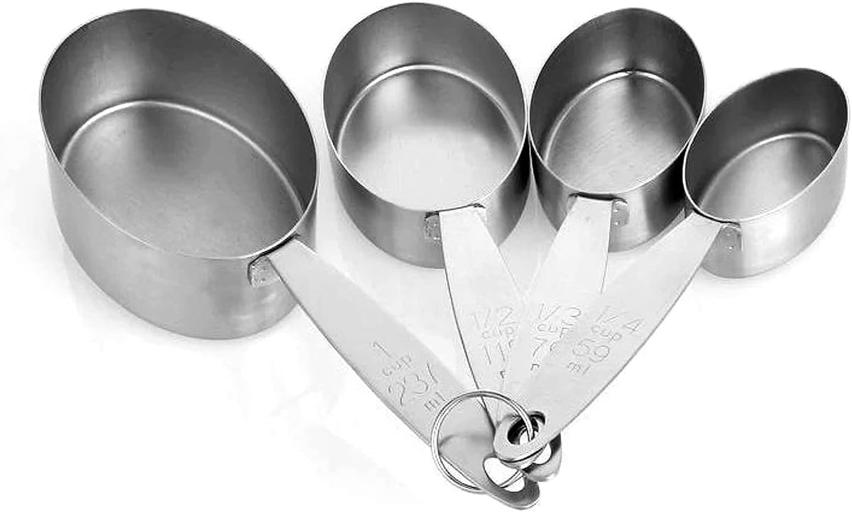 Cuisinox Stainless Steel Measuring Cup Set – 4 Piece by Kitchen Niche