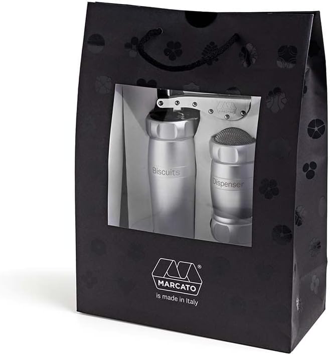 Marcato Cookie Press Set – Silver – Biscuit Maker with Accessories
