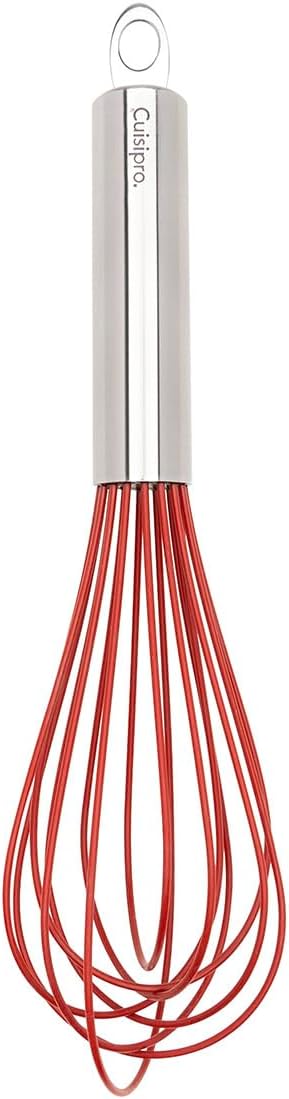 Cuisipro Balloon Whisk (8 wires) – 10" / 25.4 cm – Silicone Red Cuisipro by Kitchen Niche