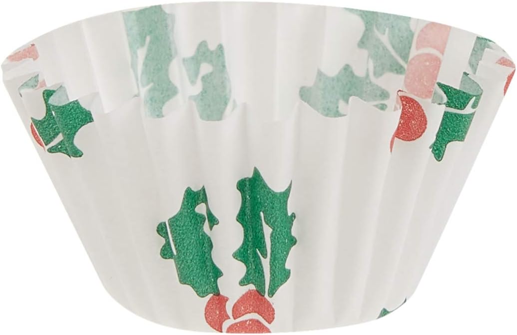 Fox Run Christmas Petit Four Baking Cups – 100 Pack