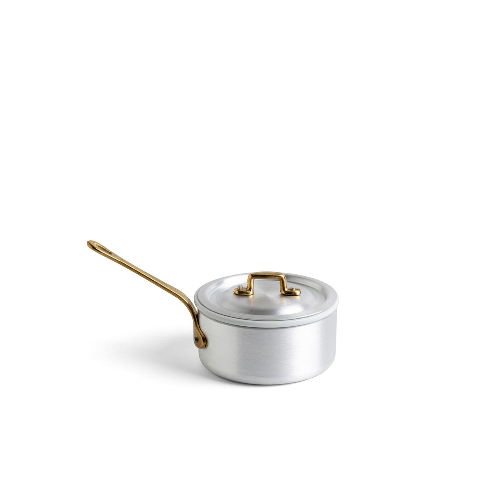 Marcato Mini Premium 1-Handle Pan Set with Porcelain Insert & Lid - 12 cm