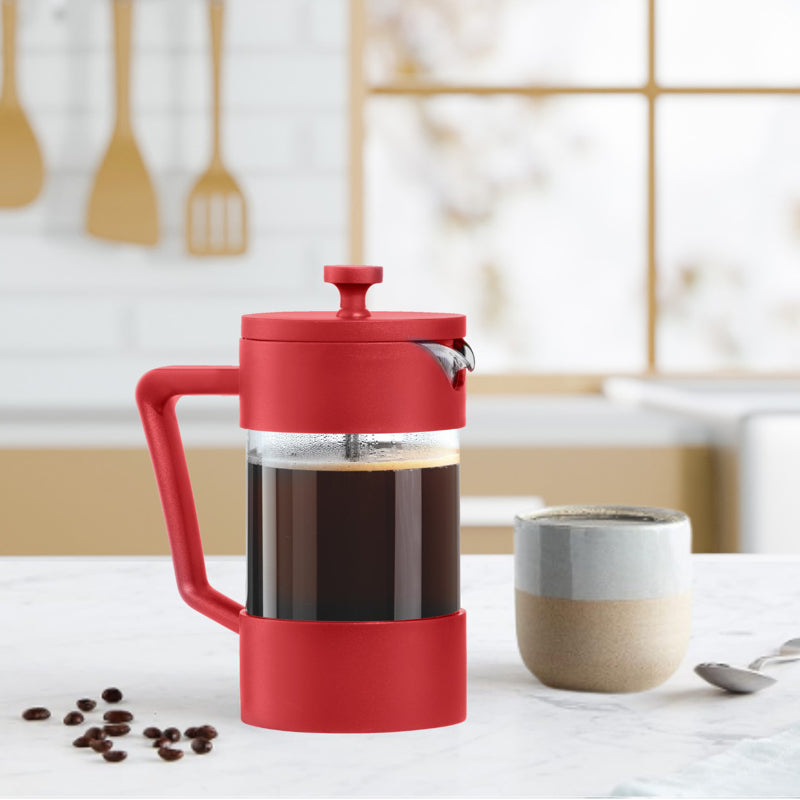 Oggi Brew 5-Cup French Press Red
