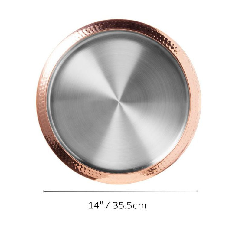 Oggi Serving Tray – Copper – 14" Ø