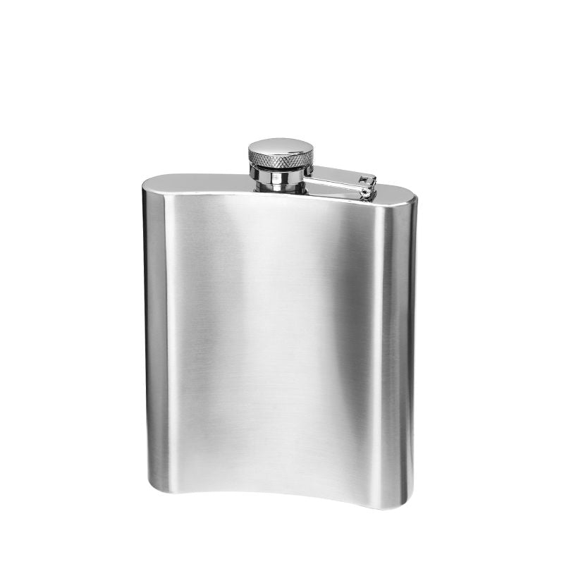 Oggi Hip Flask – 8 oz – Stainless Steel