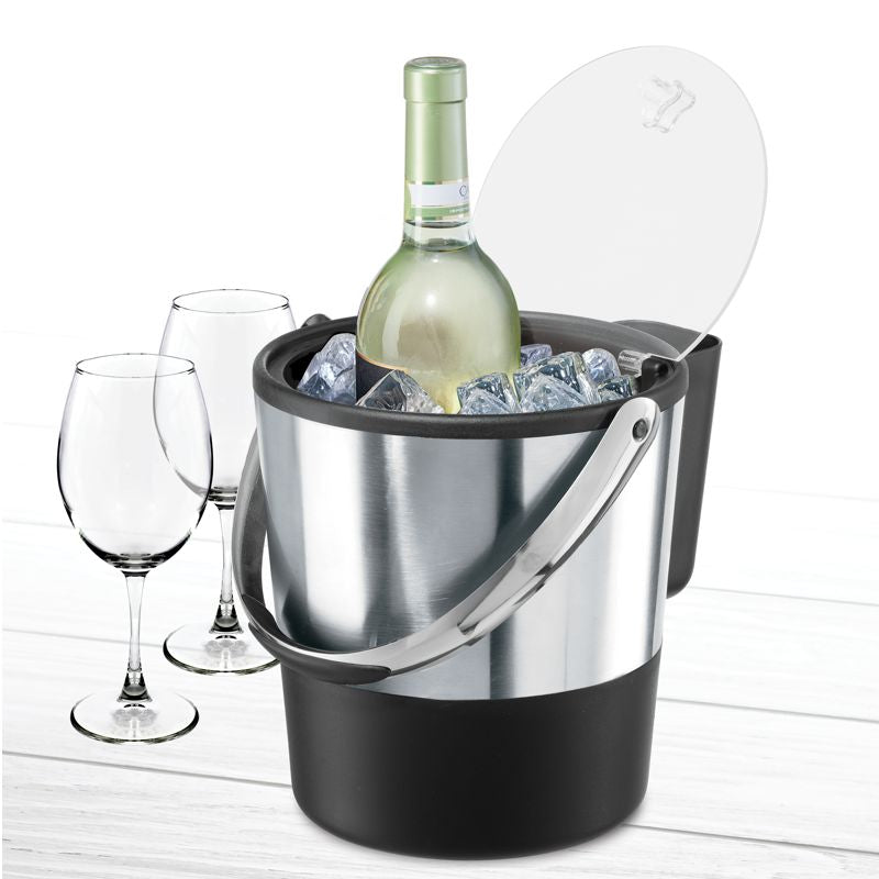Oggi Double-Wall Ice Bucket with Scoop – 3.8 L