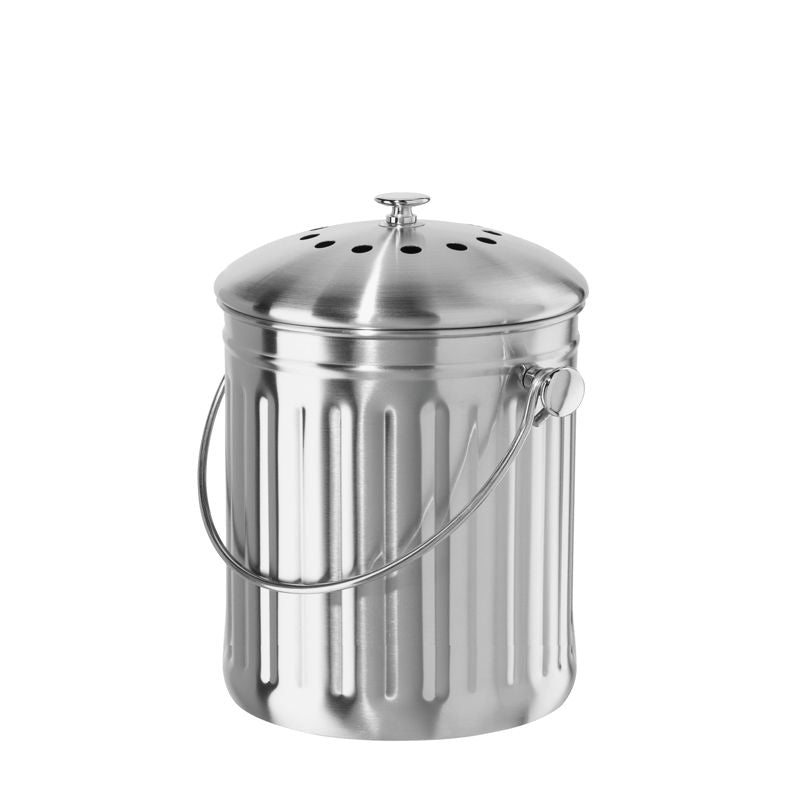 Oggi Stainless Steel Compost Pail – 3.8 L