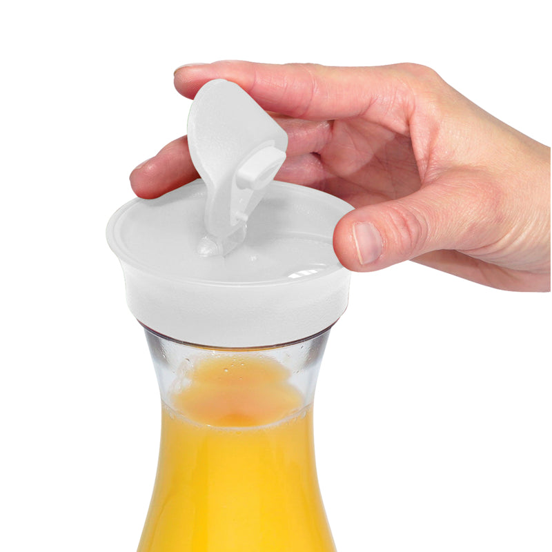 Oggi Beverage Carafe 1.6L - Clear/White