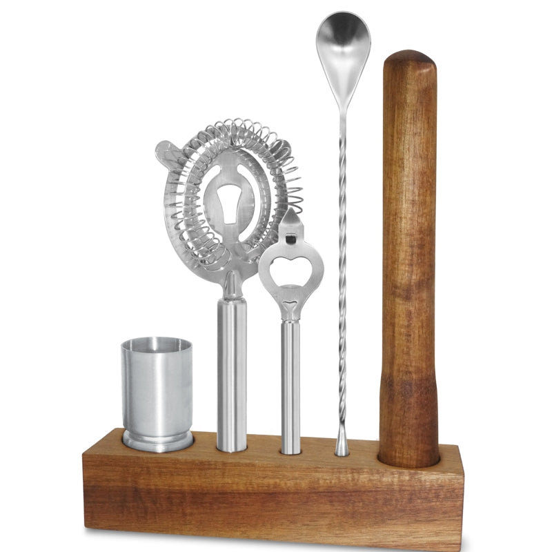 Oggi 6-Piece Bar Set with Stand