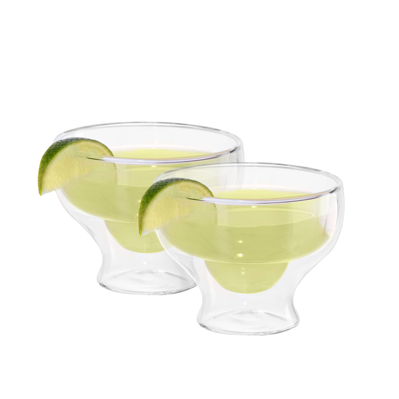 Oggi Set of 2 Double-Wall Margarita Glasses – 300 ml