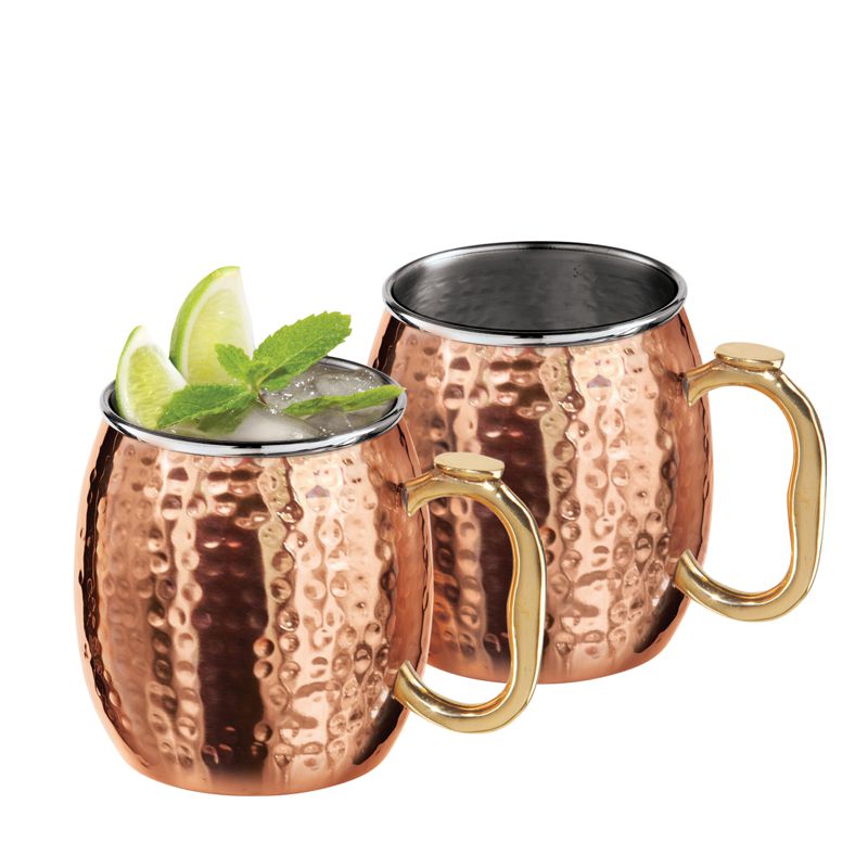 Oggi Set of 2 Mule Mugs – Copper