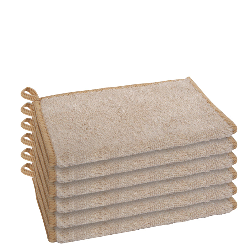 Oggi Set of 3 Khaki Bamboo Kitchen Cloths