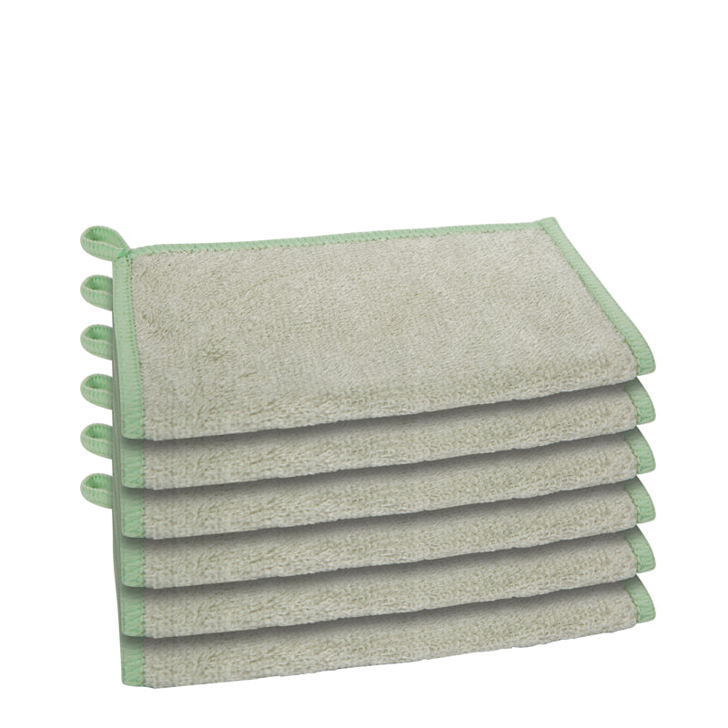 Oggi Set of 3 Sage Bamboo Kitchen Cloths
