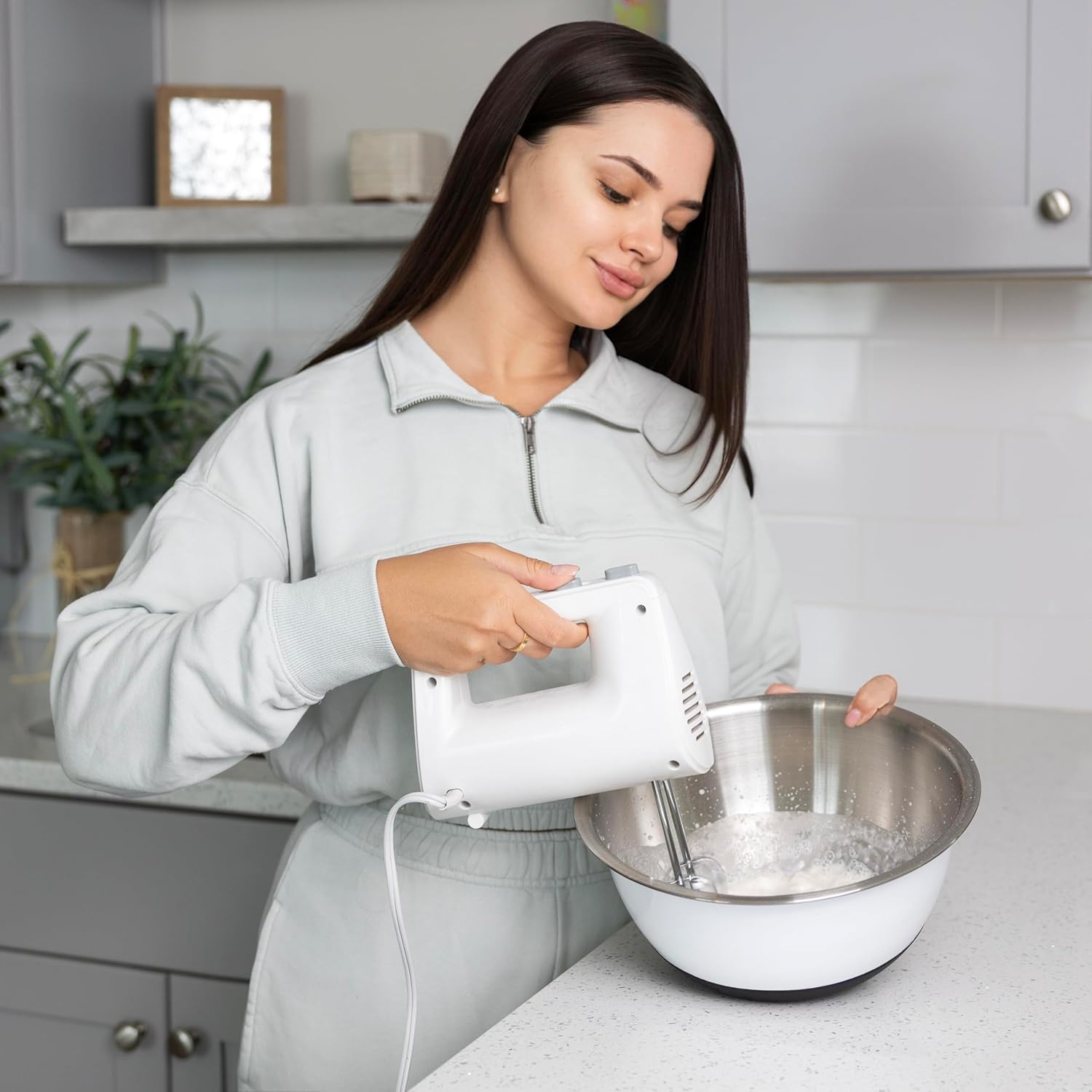 Fox Run White Stainless Steel Mixing Bowls, Set of 3