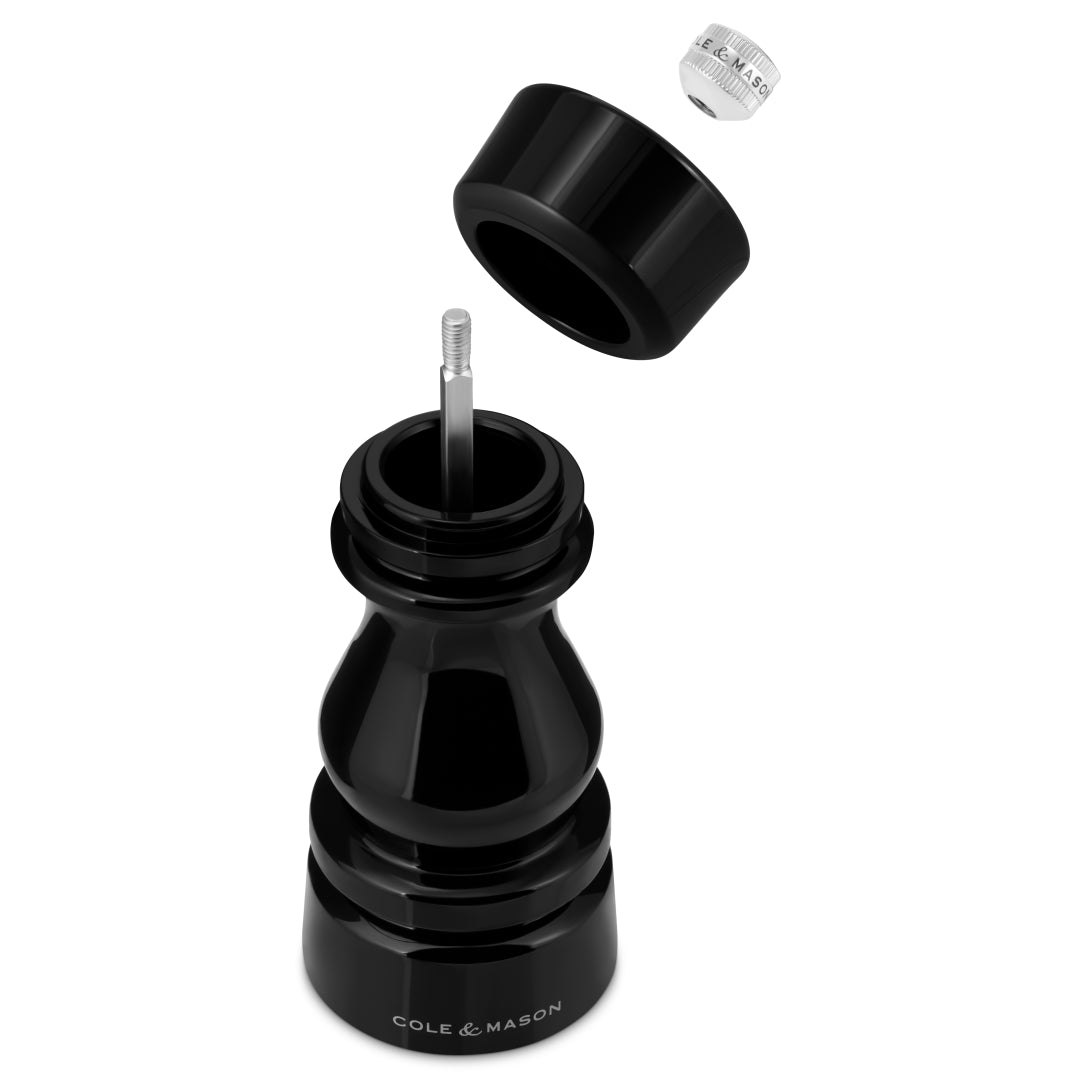 Cole & Mason London Salt & Pepper Mill Gift Set – Black Acrylic