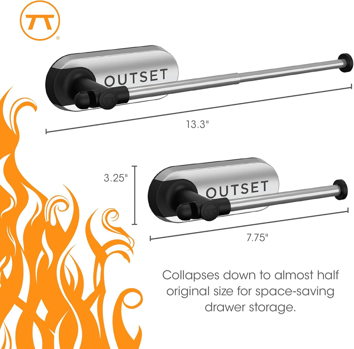 Outset Magnetic Paper Towel Holder