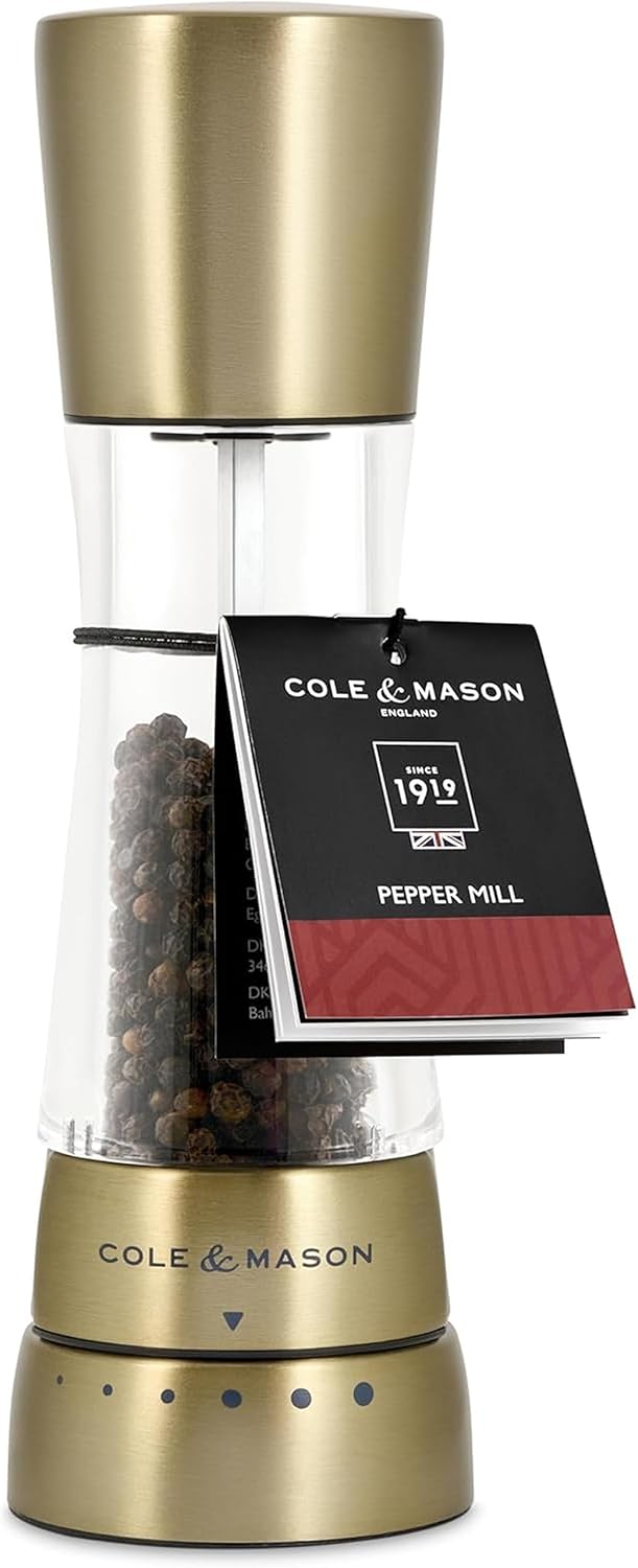 Cole & Mason Derwent Pepper Mill – Matt Gold
