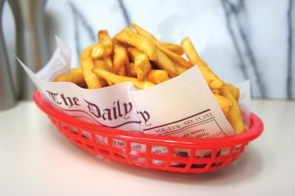 Fox Run Newsprint French Fry Paper