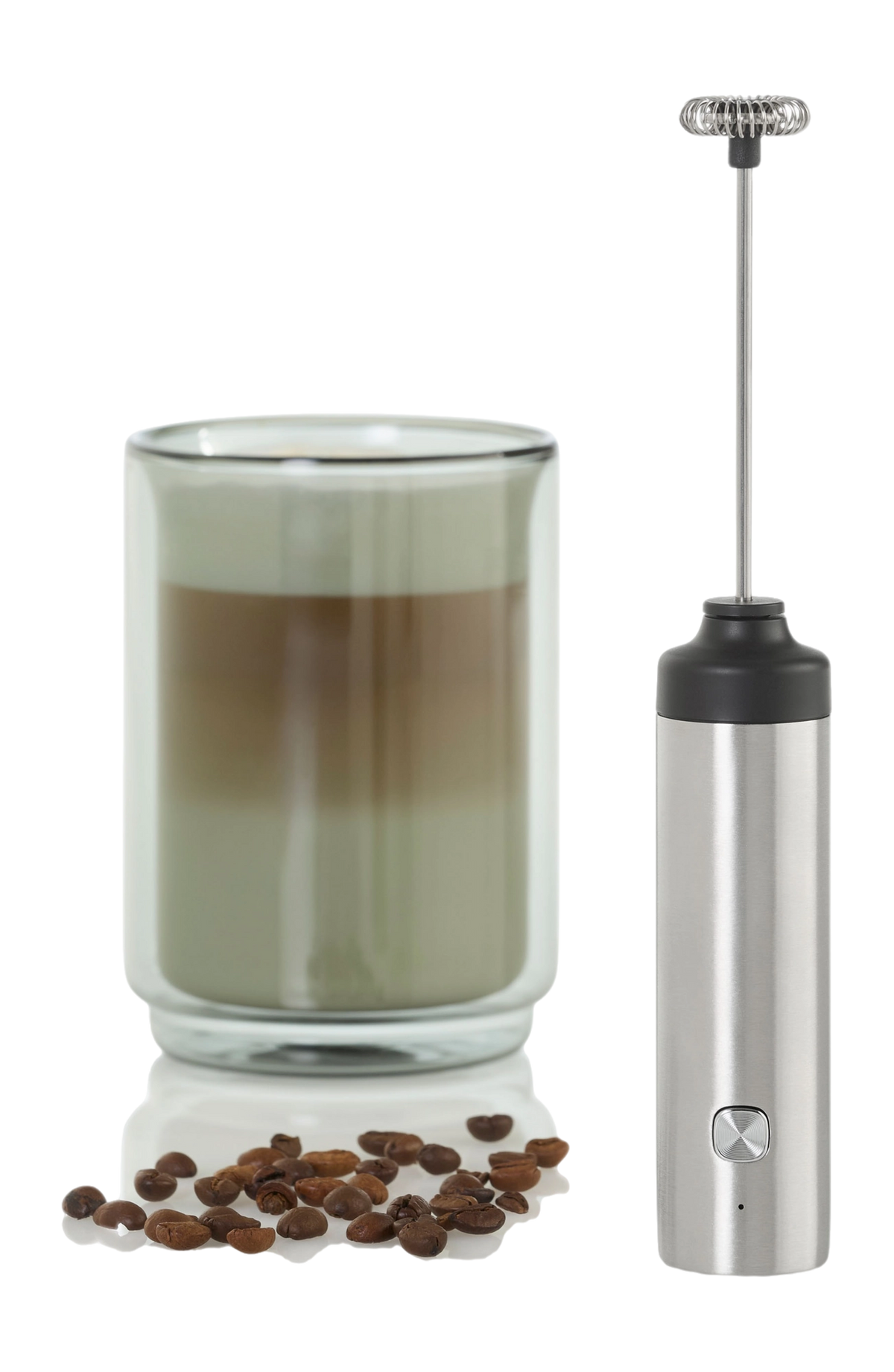 AdHoc Moro Electric USB Milk & Sauce Frother – Stainless Steel